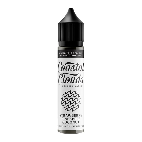 Strawberry Pineapple Coconut by Coastal Clouds 60ml - Black Coral