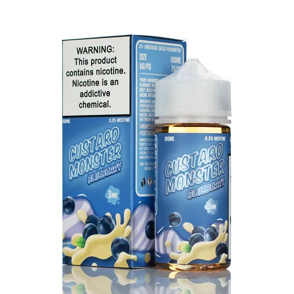 Custard Monster - Blueberry Custard - 100ml - Black Coral