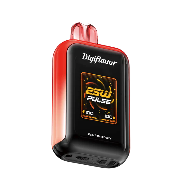 Digiflavor SKY 25K Peach Raspberry Disposable Vape - Black Coral