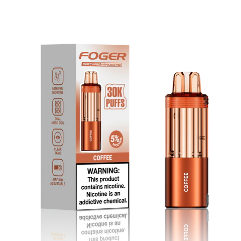 Foger Switch Pro 30K Pod Coffee Disposable Vape - Black Coral