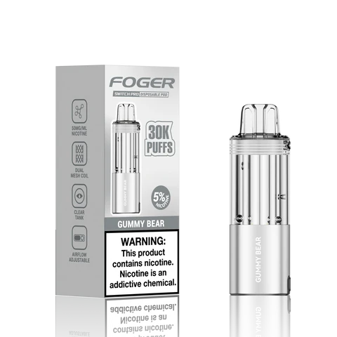 Foger Switch Pro 30K Pod Gummy Bear Disposable Vape - Black Coral