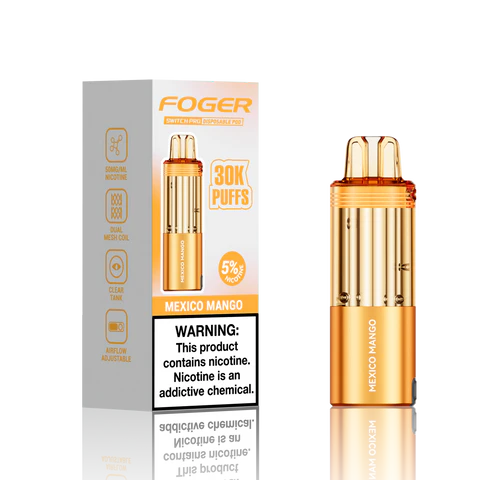 Foger Switch Pro 30K Pod Mexico Mango Disposable Vape - Black Coral