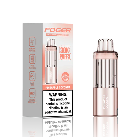Foger Switch Pro 30K Pod Pineapple Coconut Disposable Vape - Black Coral