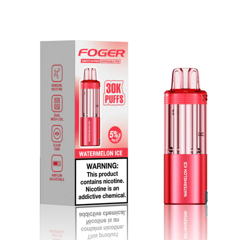 Foger Switch Pro 30K Pod Watermelon Ice Disposable Vape - Black Coral