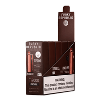Peach Pie Funky Lands Ti7000 disposable vape packaging