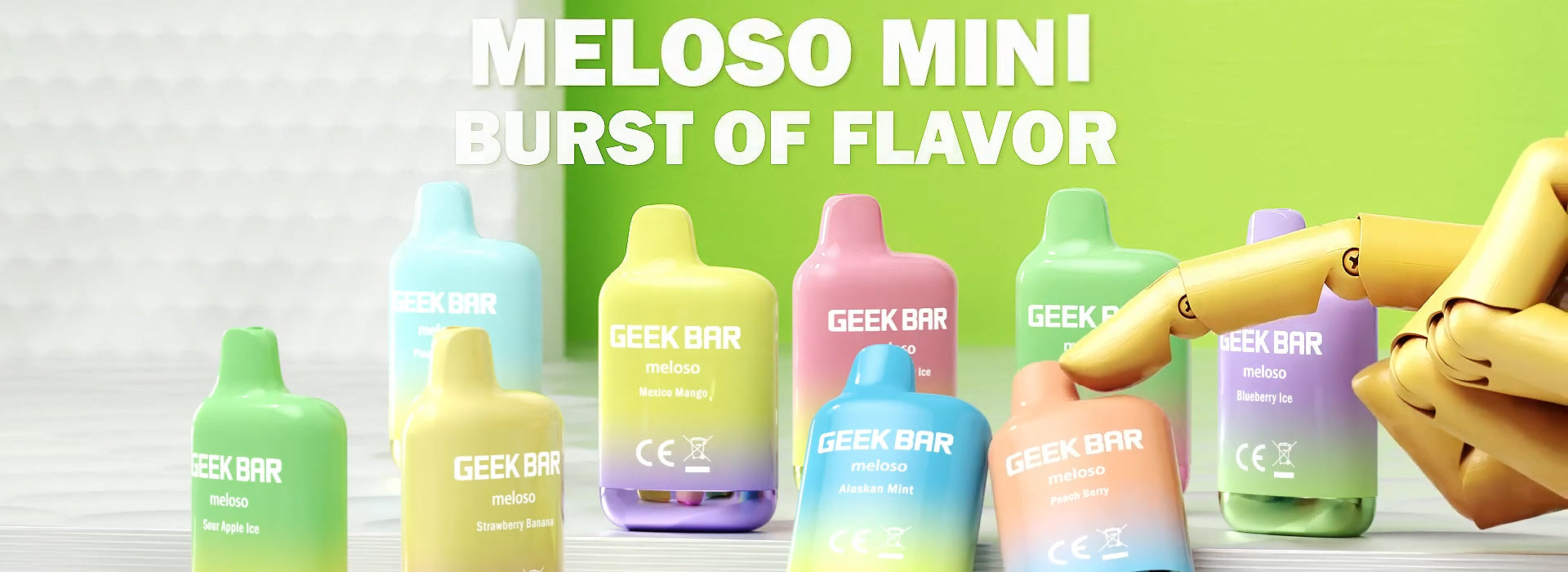 Geek Bar Meloso Mini 1500 Banner - Black Coral 