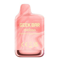 Geek Bar Meloso Mini 1500 Raspberry Watermelon Disposable Vape - Black Coral 