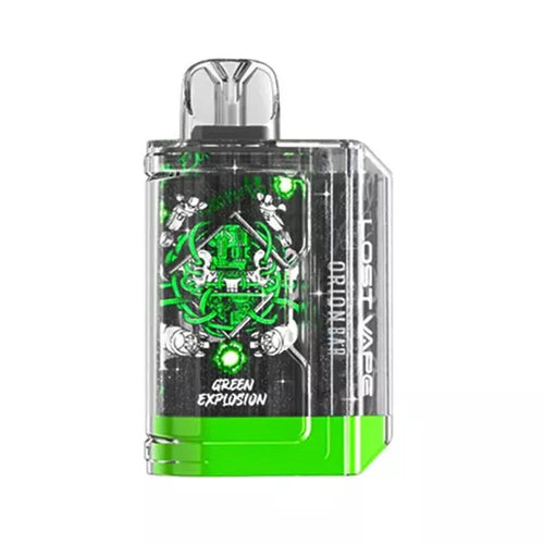 Green Explosion Lost Vape Orion Bar 7500
