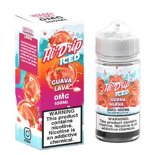 Guava Lava ICED by Hi-Drip 100ml - Black Coral
