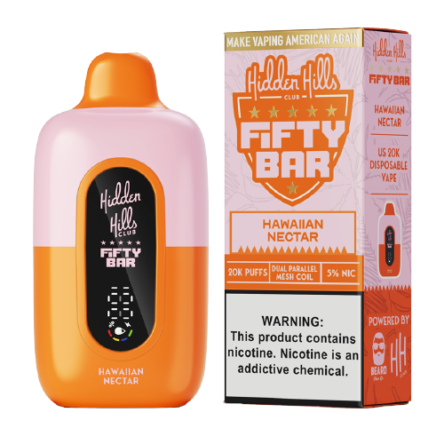 Hawaiian Nectar Hidden Hills x Fifty Bar 20K - Black Coral