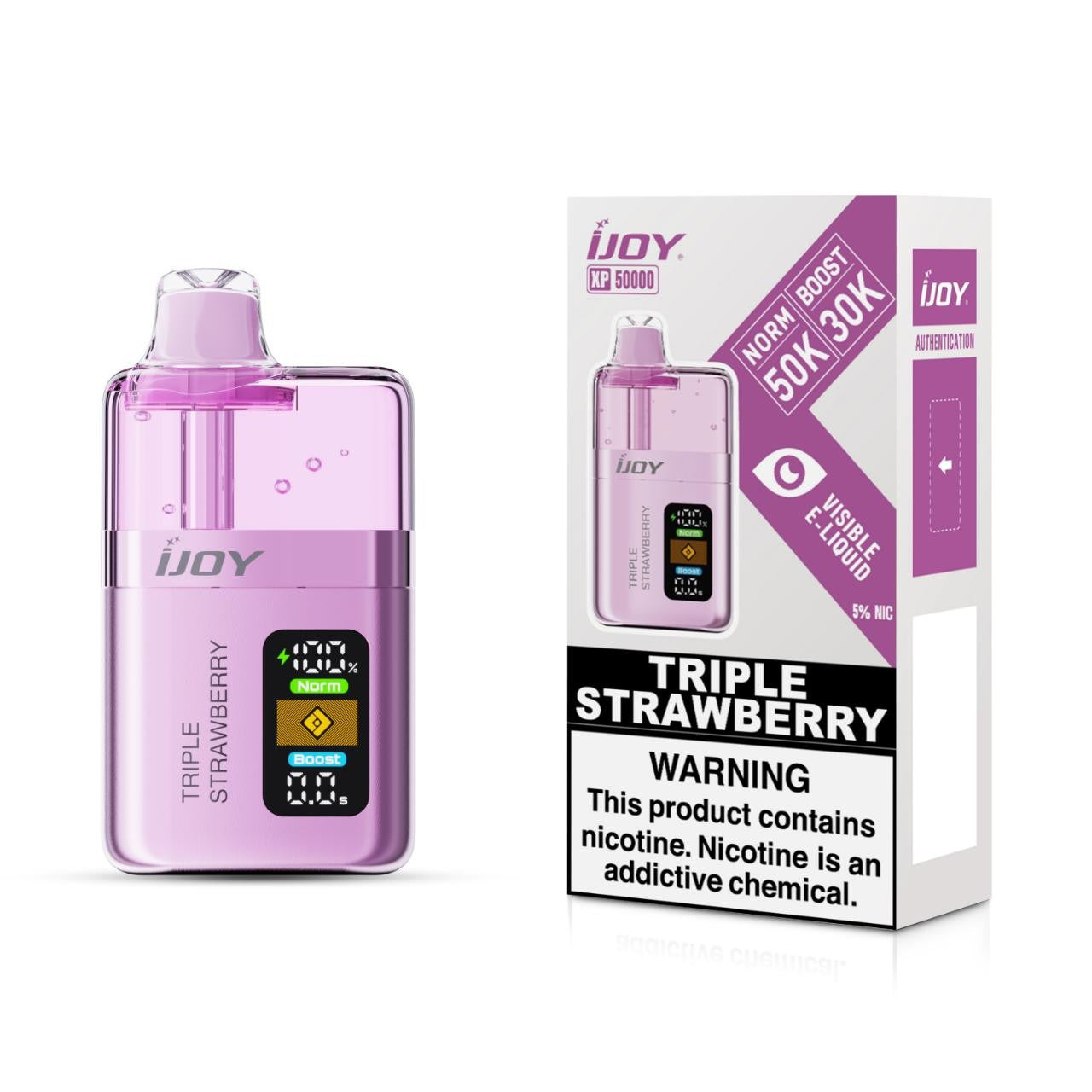 Triple Strawberry iJoy XP50000 - Black Coral