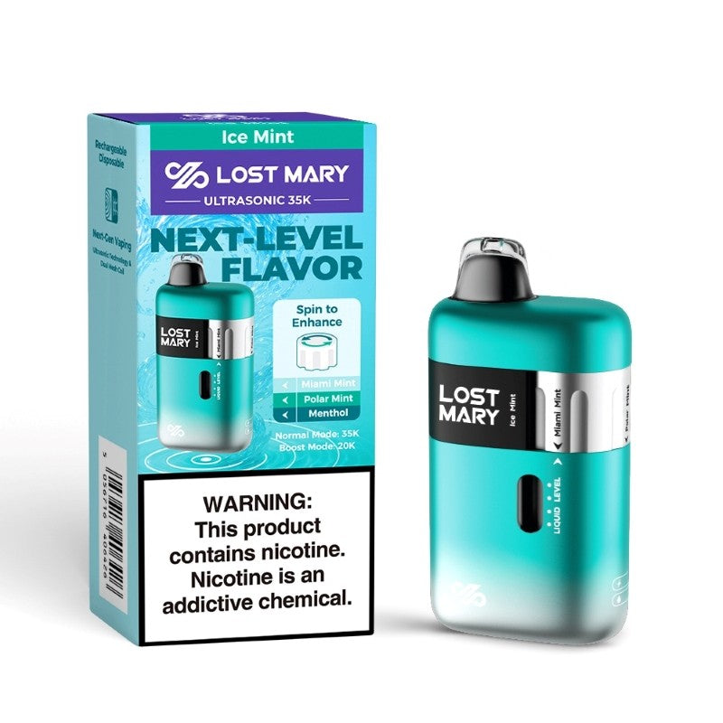 Ice Mint Lost Mary Ultrasonic 35K - Black Coral
