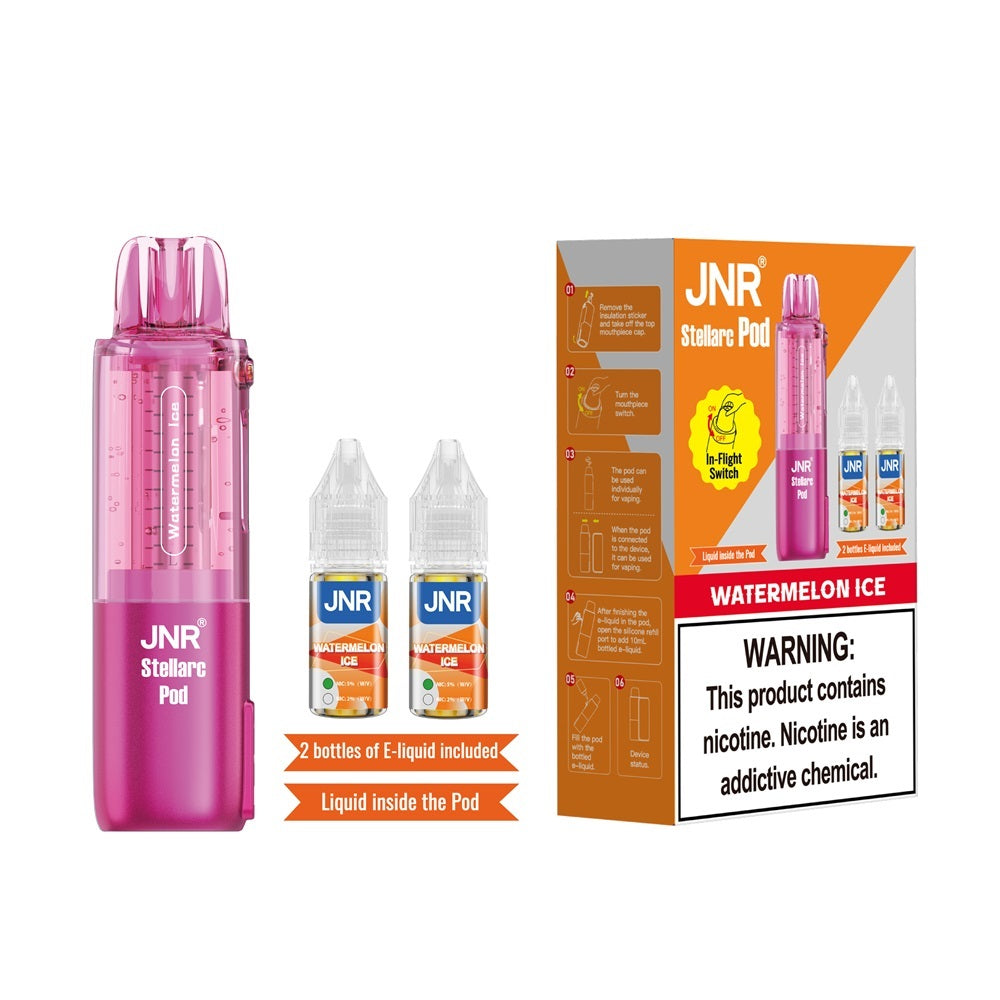 JNR Stellarc 100K Pod Watermelon Ice Disposable Vape - Black Coral 