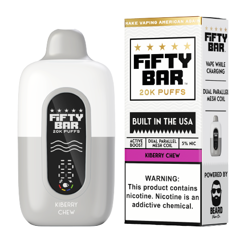 Kiberry Chew Fifty Bar 20K - Black Coral