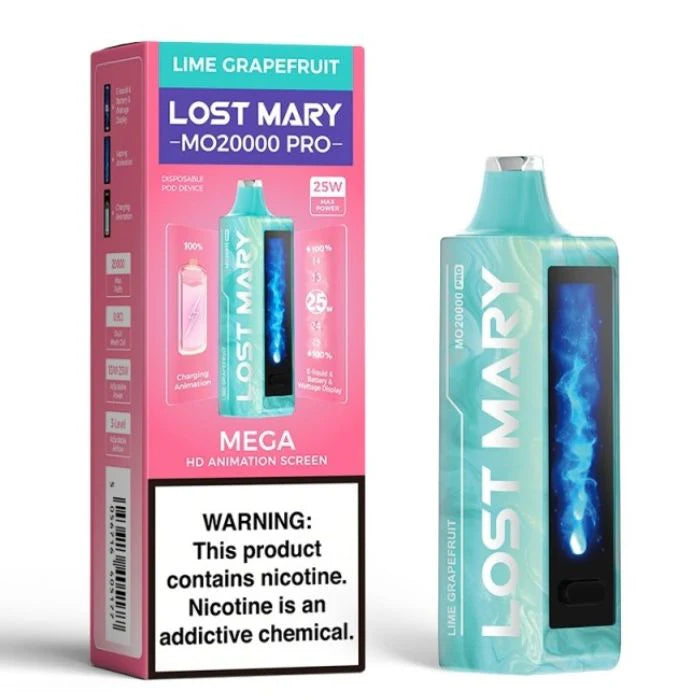 Lime Grapefruit Lost Mary MO20000 Pro - Black Coral