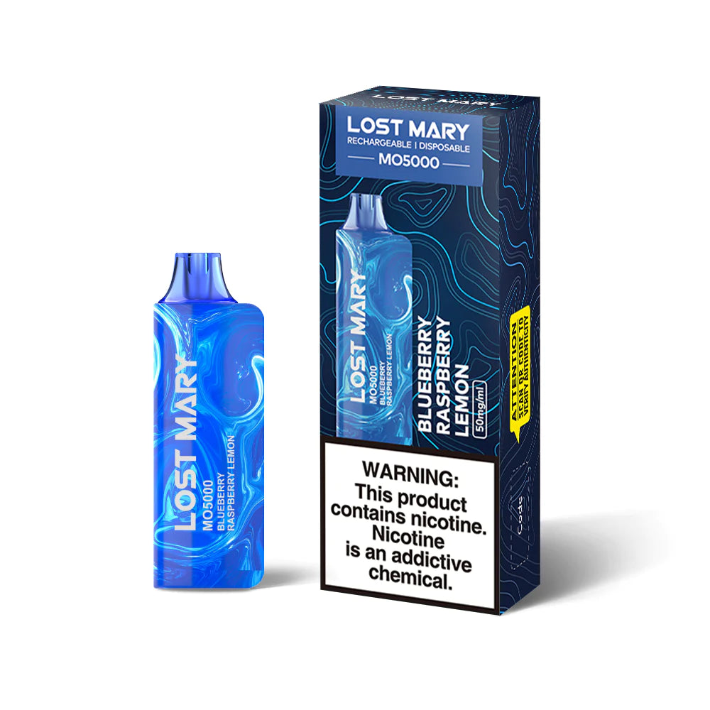 Blueberry Raspberry Lemon Lost Mary MO5000 - Black Coral