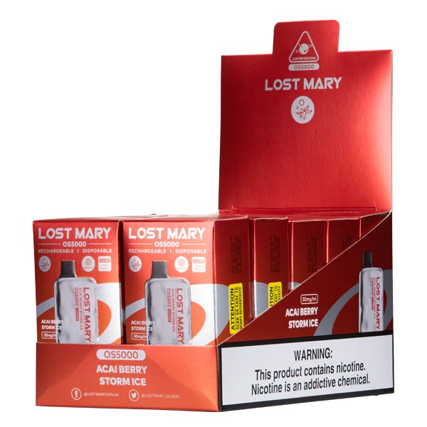 Acai Berry Storm Ice Lost Mary OS5000 Luster - Black Coral