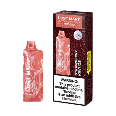 Strawberry Kiwi Ice Lost Mary MO5000 disposable vape packaging