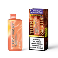 Strawberry Orange Lost Mary MT15000 Turbo disposable vape packaging
