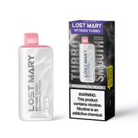 Strawmelon Peach Lost Mary MT15000 Turbo disposable vape packaging