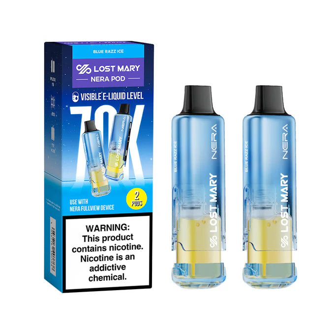 Blue Razz Ice - Lost Mary Nera Fullview 70K Pod | Online Vape Shop Blue Razz Ice - Lost Mary Nera Fullview 70K Pod | Online Vape Shop