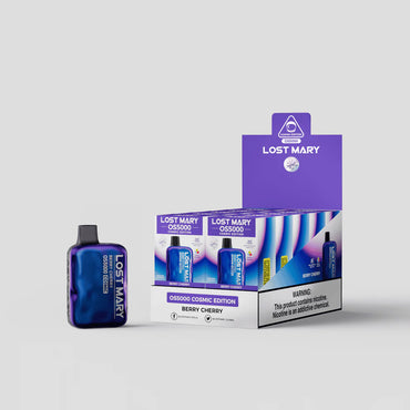 Berry Cherry Lost Mary OS5000 disposable vape packaging