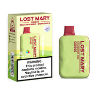 Cranberry Kiwi Lost Mary OS5000 disposable vape packaging