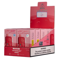 Black Lemonade Lost Mary OS5000 disposable vape packaging