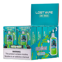 Fresh Mint Lost Vape OB5500 - Black Coral