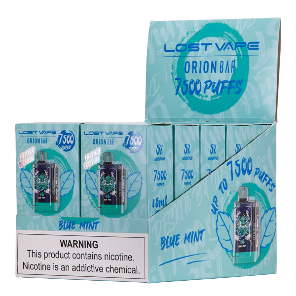Blue Mint Lost Vape Orion Bar 7500 - Black Coral