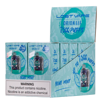 Blue Mint Lost Vape Orion Bar 7500 - Black Coral