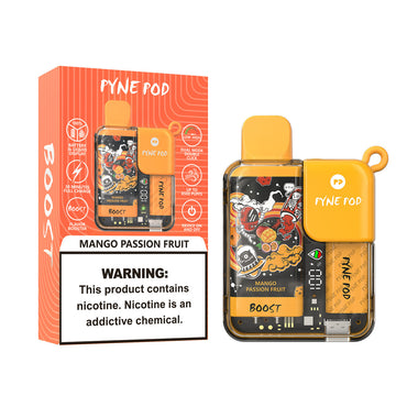 Pyne Pod Boost 8500 Mango Passion Fruit Disposable Vape - Black Coral