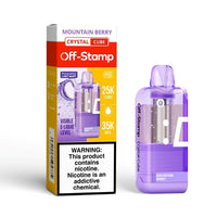 Off Stamp Crystal Cube 35K Pod Mountain Berry Disposable Vape - Black Coral