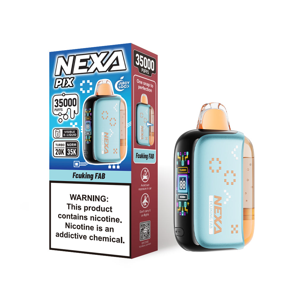 Nexa PIX 35000 Fcuking FAB Disposable Vape - Black Coral