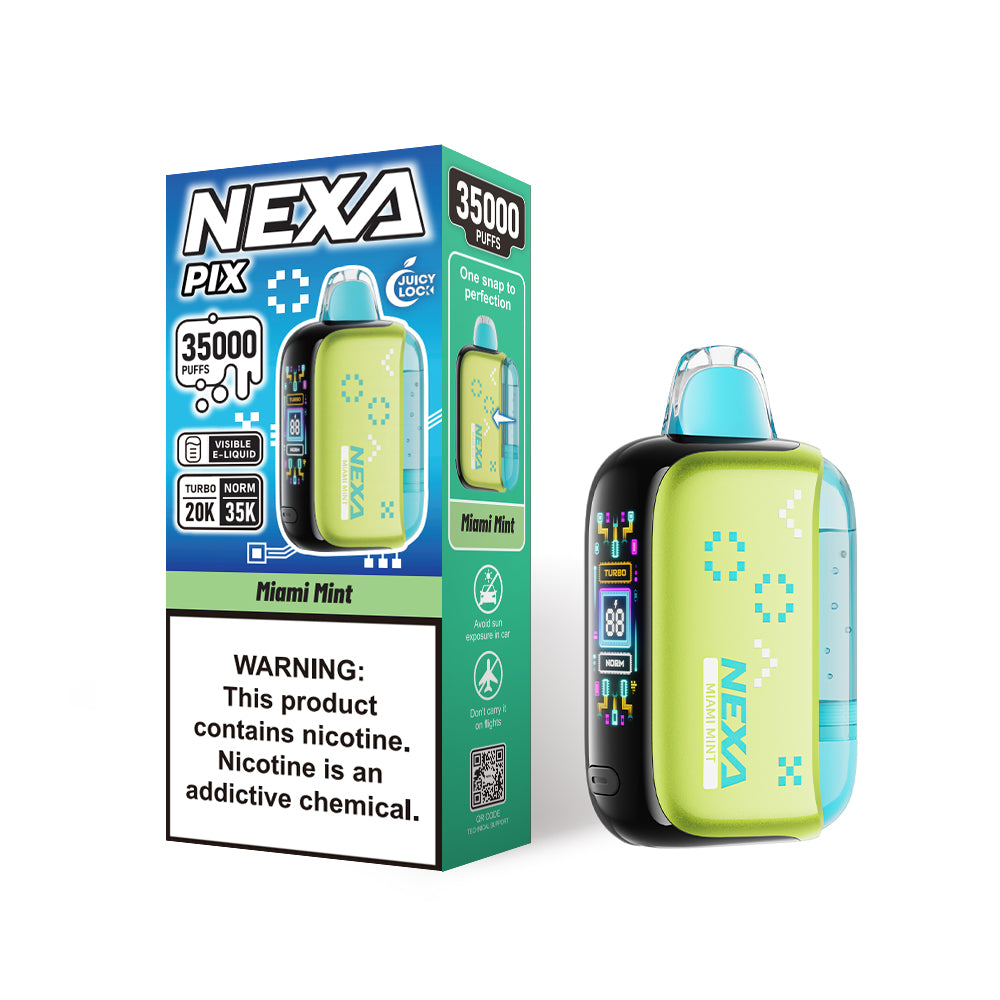Nexa PIX 35000 Miami Mint Disposable Vape - Black Coral