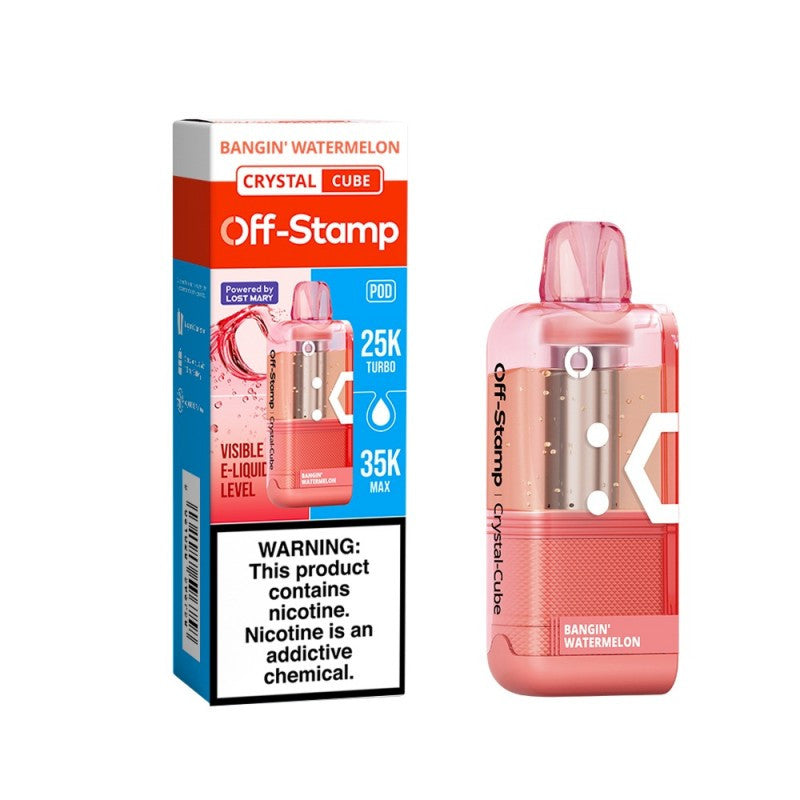 Off-Stamp X-Cube Crystal 35K Pod Bangin Watermelon - Black Coral