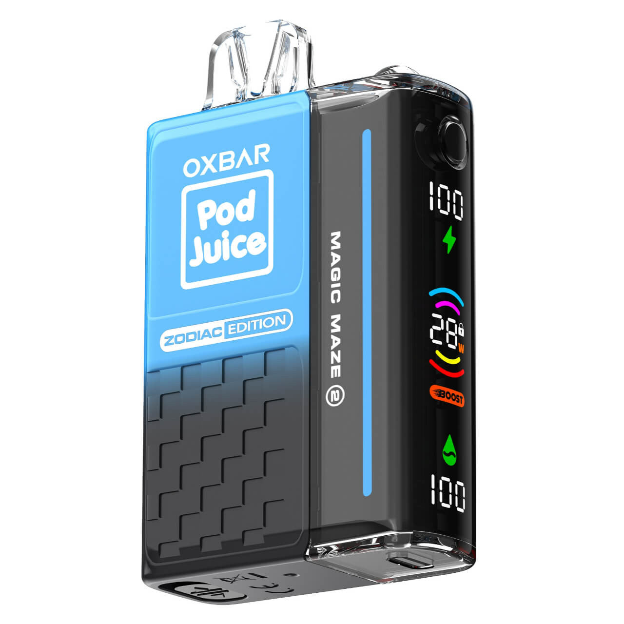 Oxbar Magic Maze 2.0 Pod Juice 30K Cobalt Mint Disposable Vape - Black Coral