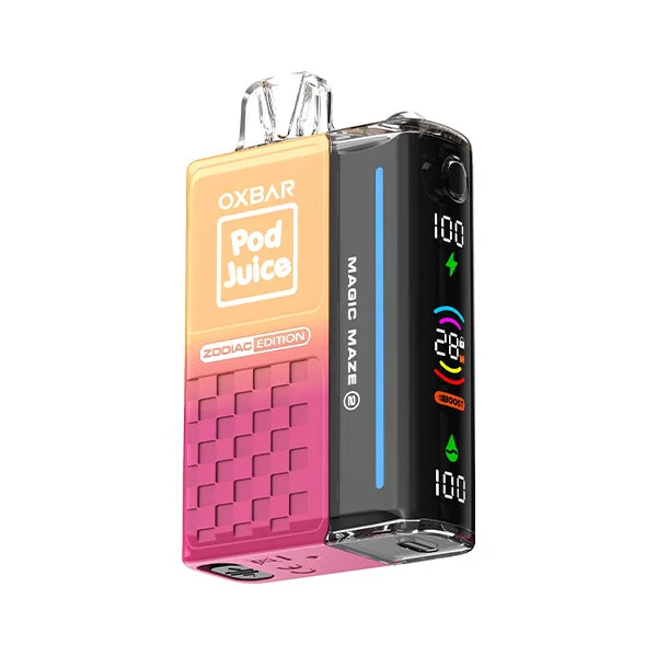 Oxbar Magic Maze 2.0 Pod Juice 30K Pink Strawberry Shortcake Disposable Vape - Black Coral