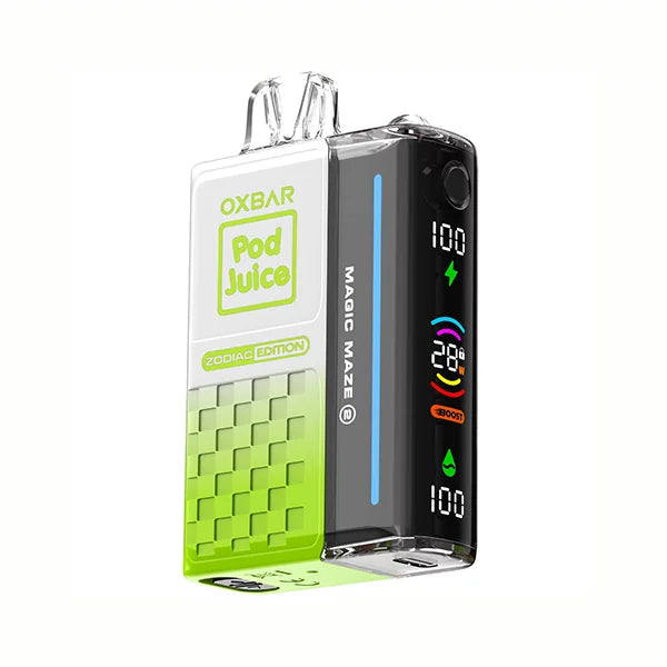 Oxbar Magic Maze 2.0 Pod Juice 30K Sour Apple Skitz Disposable Vape - Black Coral