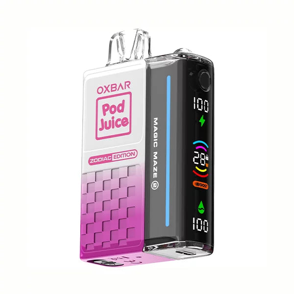 Oxbar Magic Maze 2.0 Pod Juice 30K Strawberry Lolly Disposable Vape - Black Coral