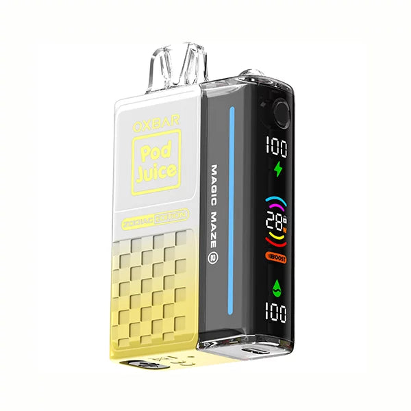 Oxbar Magic Maze 2.0 Pod Juice 30K White Gummy Ice Disposable Vape - Black Coral