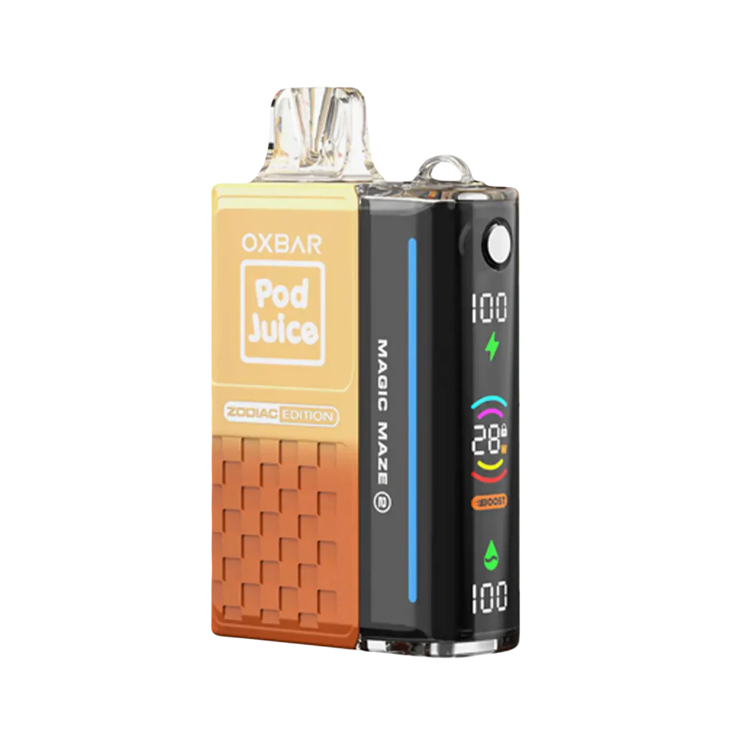 Oxbar Magic Maze 2.0 Pod Juice 30K Caramel Latte Frappe Disposable Vape - Black Coral