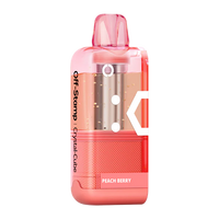 Off Stamp Crystal Cube 35K Pod Peach Berry Disposable Vape - Black Coral