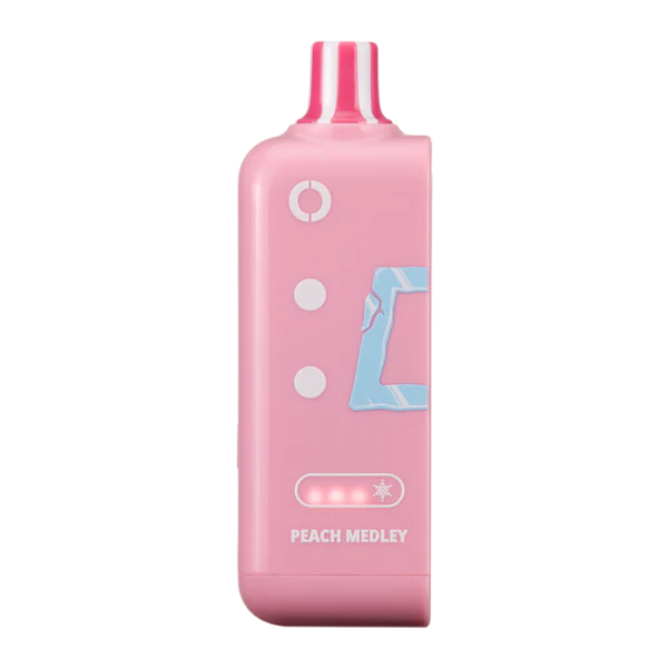 Off Stamp Cube 25K Pod Peach Medley Disposable Vape - Black Coral