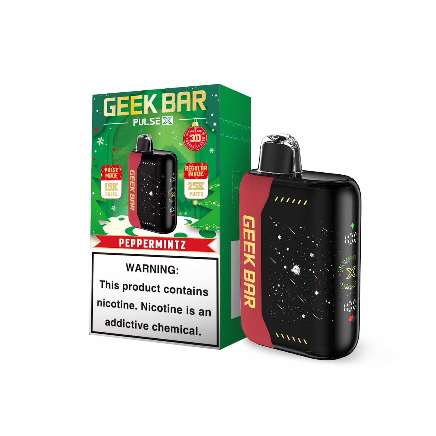 Peppermintz Geek Bar Pulse 25000 - Black Coral