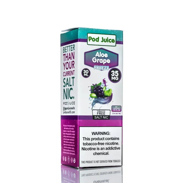 Aloe Grape Freeze Pod Juice Salt 30ml packaging 