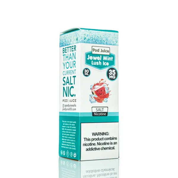 Jewel Mint Lush Ice - Pod Juice Salt 30ml packaging 