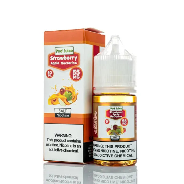 Strawberry Apple Nectarine Pod Juice Smooth Salt 30ml packaging 
