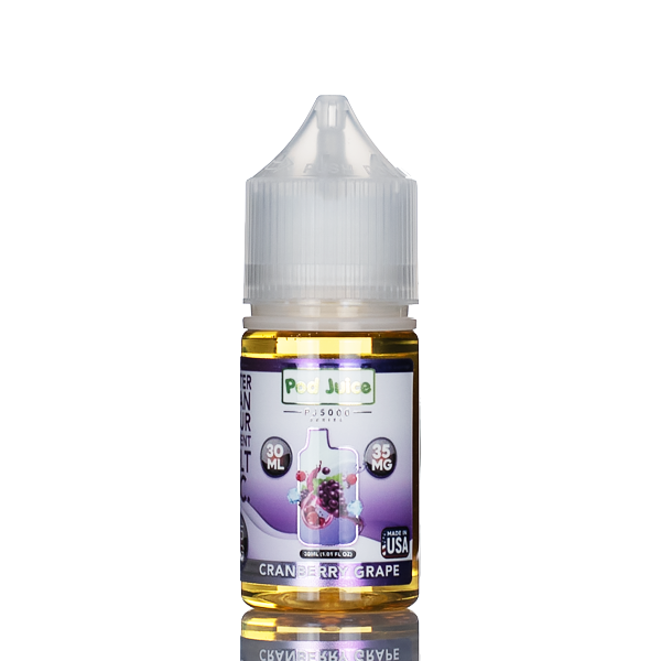 Pod Juice Salt PJ5000 - Cranberry Grape - 30ml - Black Coral