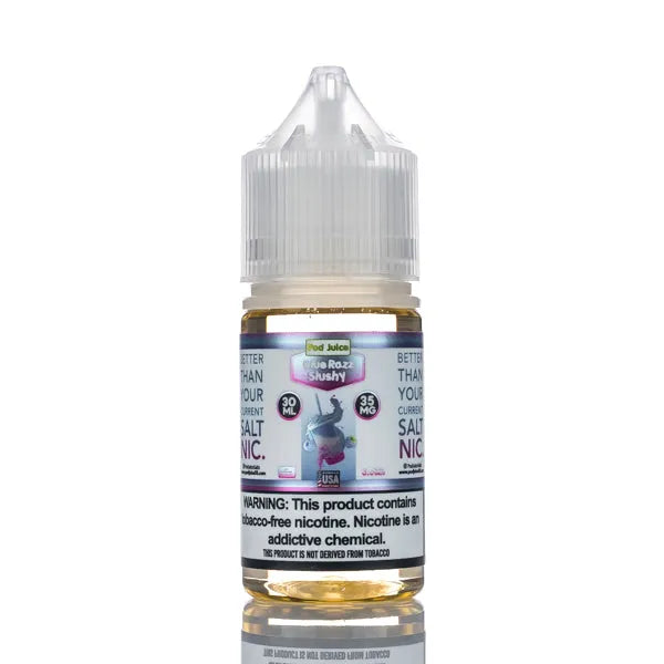 Pod Juice Salt - Blue Razz Slushy - 30ml - Black Coral